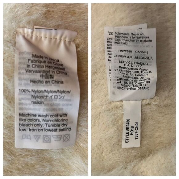 J. Crew Point Sur Fuzzy Cardigan Jacket, Ivory. Size XS. - Picture 13 of 13